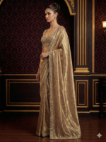 Royal Gold Handwork Saree
