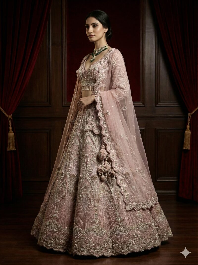 Blush Pink Royale Lehenga