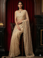 Ivory Pearl Elegance Saree