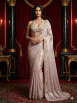 Blush Gold Handwork Saree