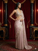 Blush Gold Handwork Saree
