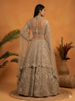 Champagne Gold Heavy Embroidered Bridal Lehenga