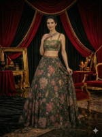 Royal Floral Print Lehenga Set