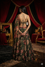 Royal Floral Print Lehenga Set