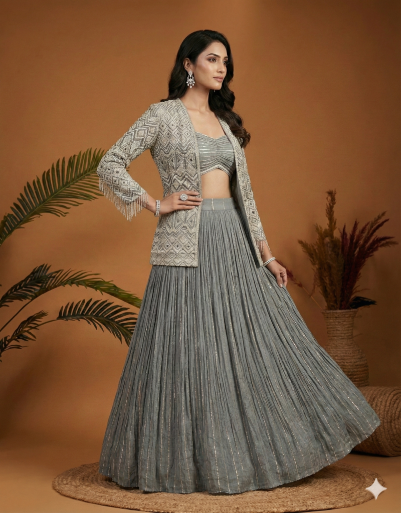 Jacket Style Co-Ord Lehenga Set