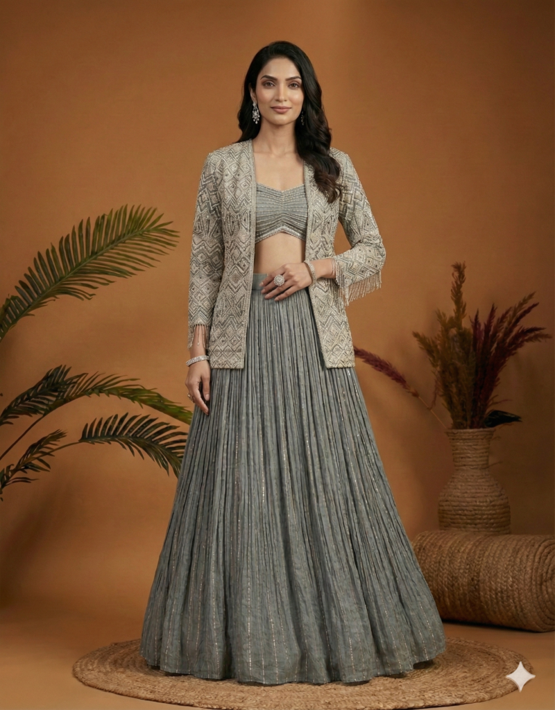Jacket Style Co-Ord Lehenga Set