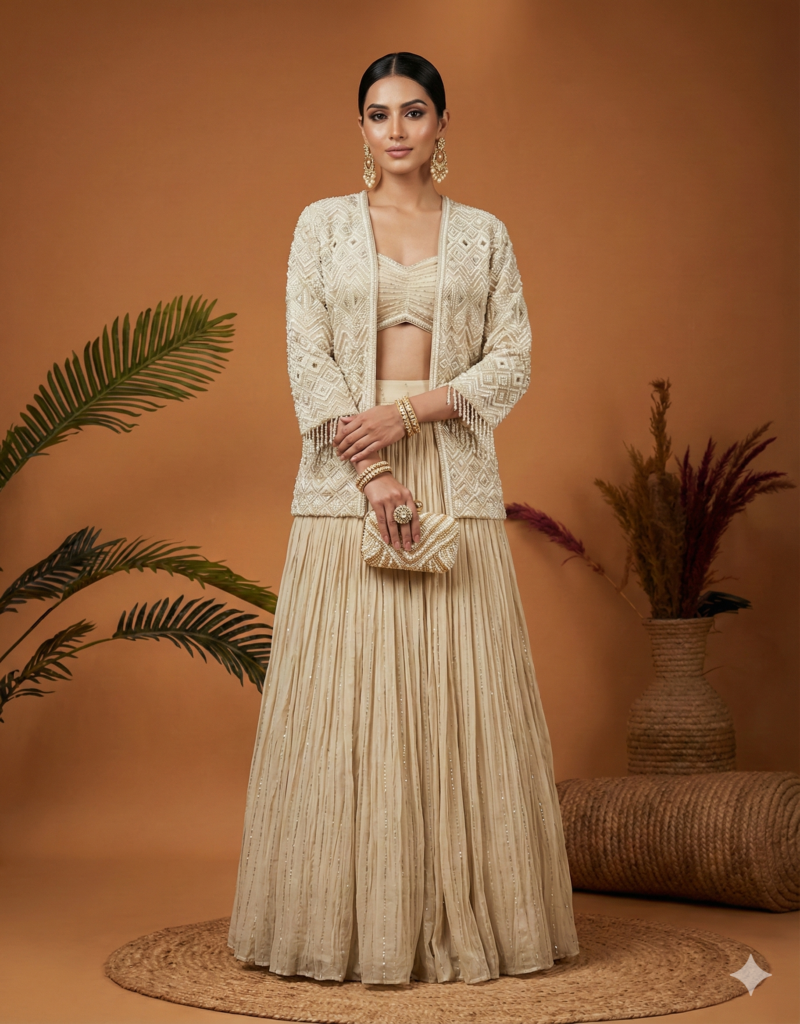 Jacket Style Co-Ord Lehenga Set