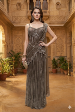 Embellished Drape Saree with Designer Blouse