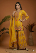 Luxury Raw Silk Ethnic Suit Set in Regal Hues