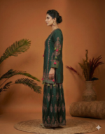Luxury Raw Silk Ethnic Suit Set in Regal Hues