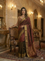 Classic Maroon Silk Saree for Weddings