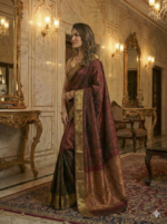Classic Maroon Silk Saree for Weddings