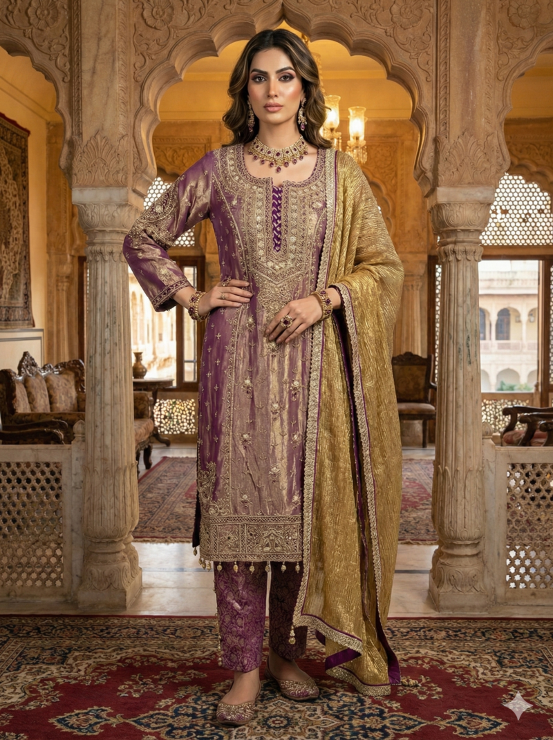 Royal Handcrafted Suit Set for Festivities