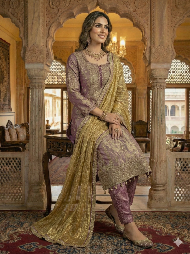 Royal Handcrafted Suit Set for Festivities