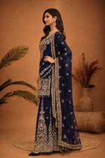 Royal Navy Embroidered Sharara Set