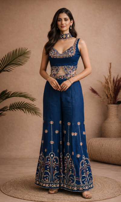 Indo-Western Style PDP Inspired Wear