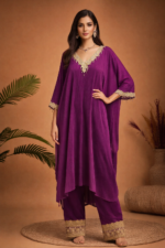Royal Purple Kaftan Set