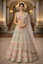 Regal Pastel Floral Lehenga