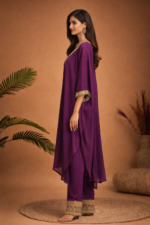 Royal Purple Kaftan Set
