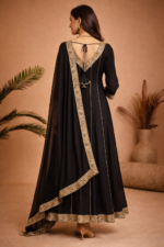 Midnight Black Regal Anarkali