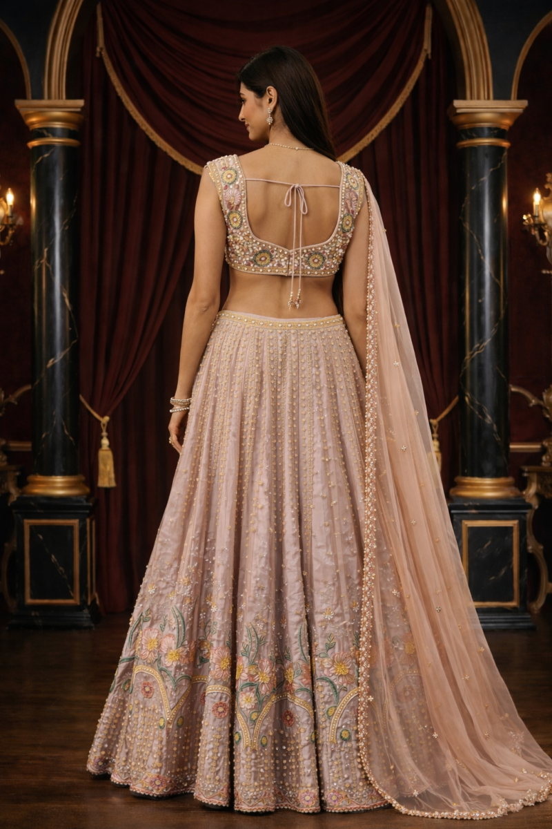 Soft Pastel Embellished Lehenga