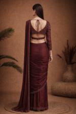 Opulent Wine Evening Saree