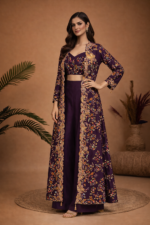 Floral Jacket Style Indo-Western Set