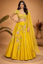Sunshine Yellow Floral Lehenga