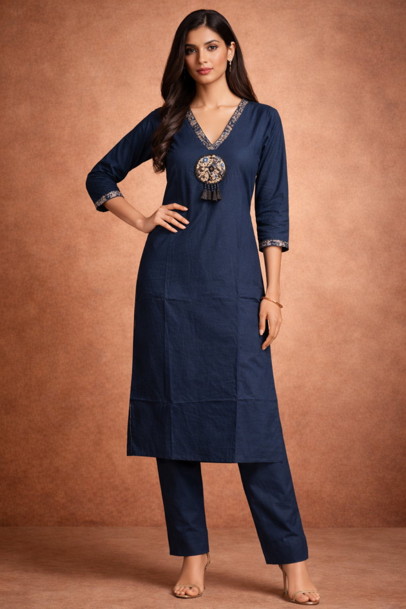 Midnight Blue Festive Suit Set