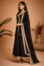 Midnight Black Regal Anarkali