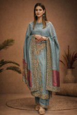 Antique Zari Unstitched Suit