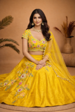 Sunshine Yellow Floral Lehenga