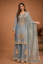 Graceful Powder Blue Ethnic Set