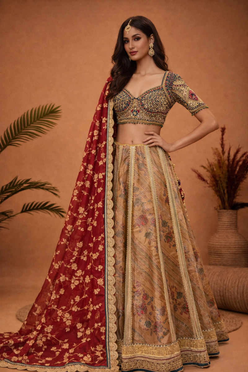 Nazaakat Embroidered Lehenga