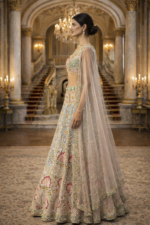 Regal Pastel Floral Lehenga