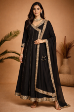 Midnight Black Regal Anarkali