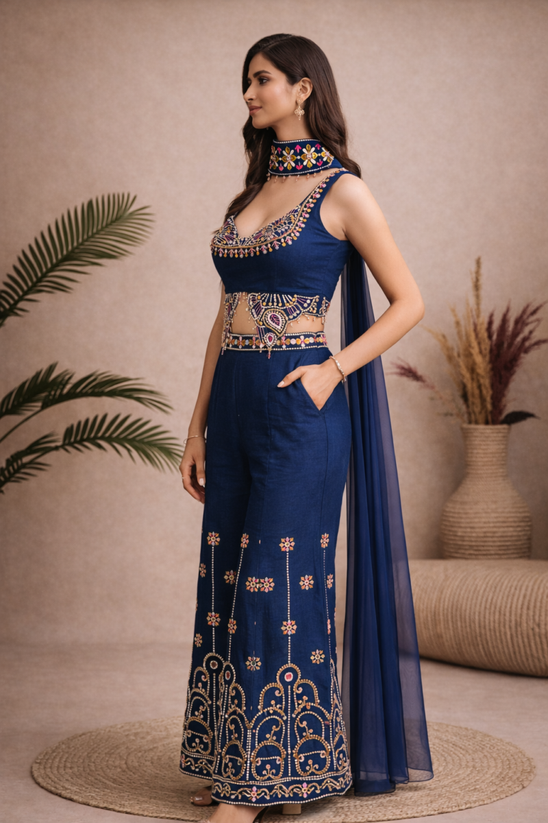 Indo-Western Style PDP Inspired Wear