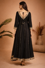 Midnight Black Regal Anarkali