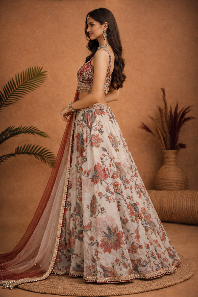 Mahima Mahajan Inspired Floral Lehenga