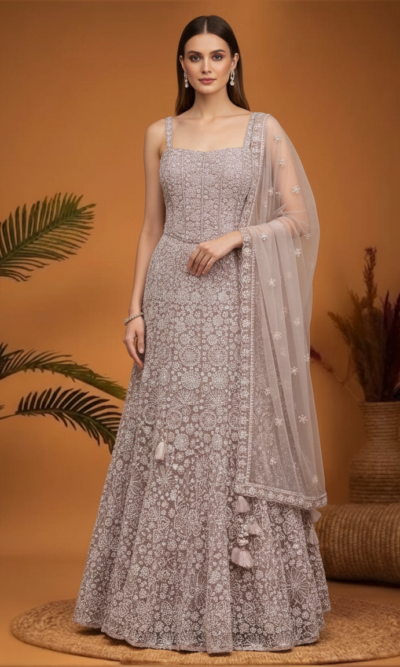 Elegant Baby Pink Designer Lehenga