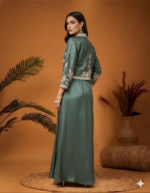 Sage Green Indo-Western Draped Skirt