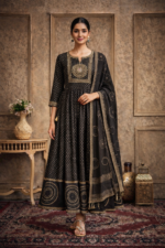 Floral elegance suit set with dupatta