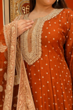 Royal elegant Anarkali suit set with dupatta