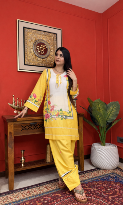 Sunlit bloom farshi salwar suit set