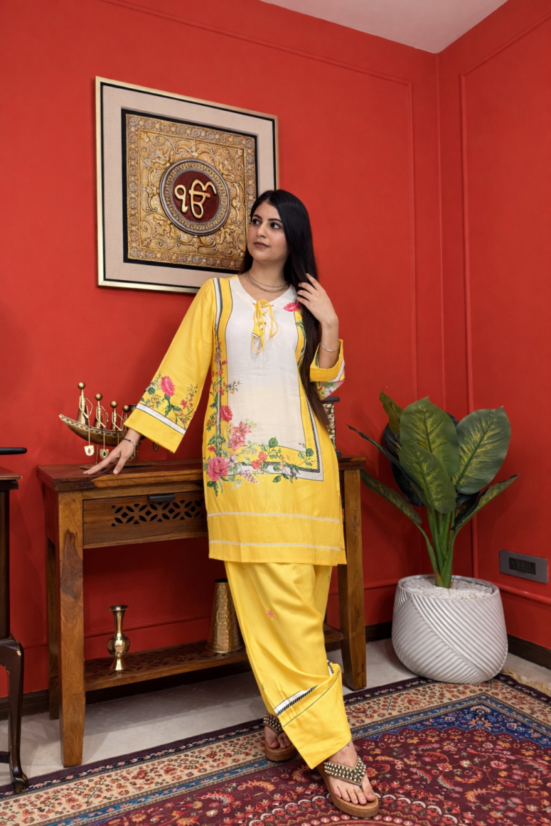 Sunlit bloom farshi salwar suit set