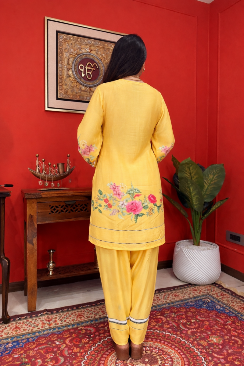 Sunlit bloom farshi salwar suit set