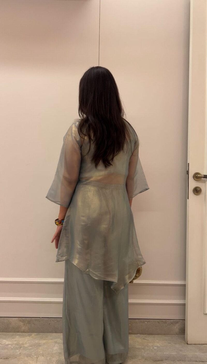 Teal floral glamorous co-ord set