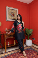 Midnight bloom farshi salwar suit set
