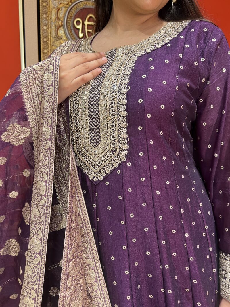 Royal elegant Anarkali suit set with dupatta