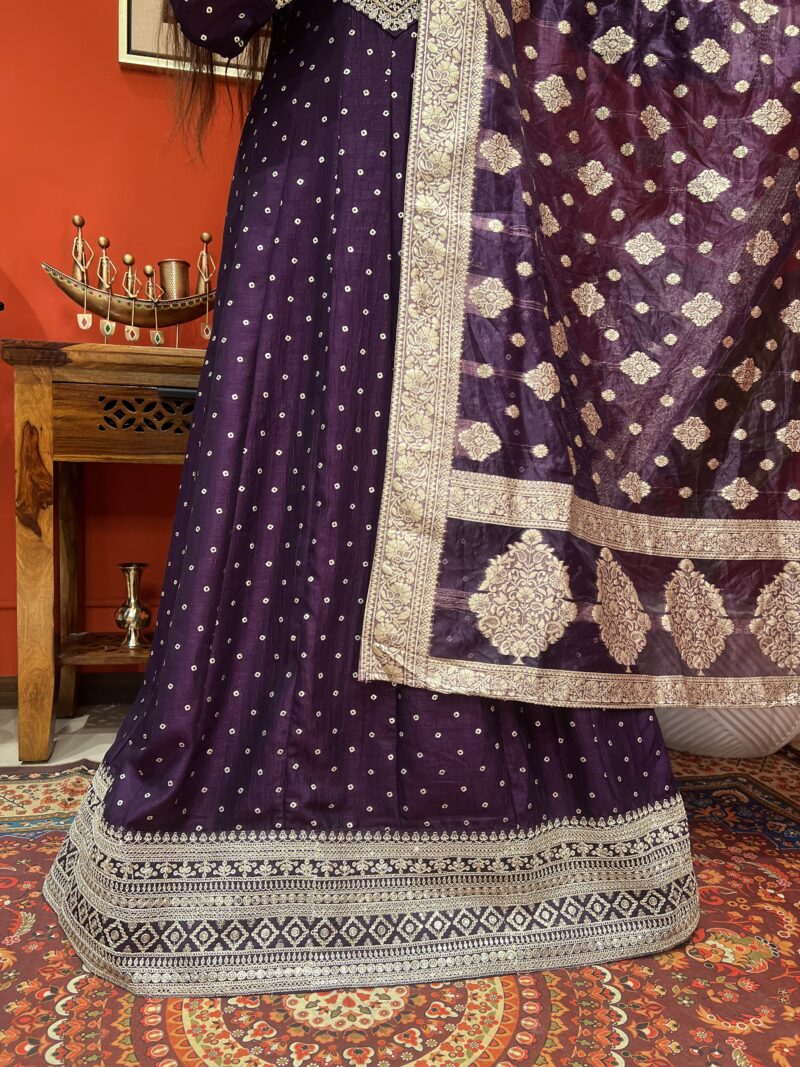 Royal elegant Anarkali suit set with dupatta